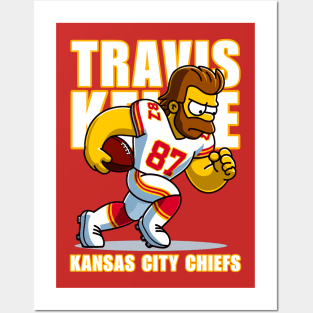 TRAVIS KELCE in Springfield Posters and Art